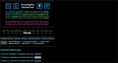 Desktop Screenshot of flashlightsunlimited.com